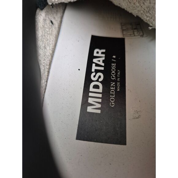 Golden Goose Black Mid Star Glitter Sneakers Suede Hi-Top Shoes Size 40 - Picture 6 of 6